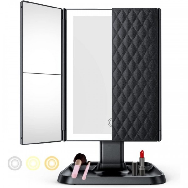 Fitfort Makeup Vanity Mirror with Lights and Magni...